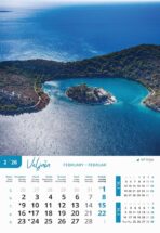 "NACIONALNI PARKOVI HRVATSKE" 13 list., dim: 33x55 cm, PVC vrećica, P/40, kolor kalendar