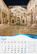 "BISERNA DALMACIJA" 13 list., dim: 33x55 cm, PVC vrećica, P/40, kalendar u boji