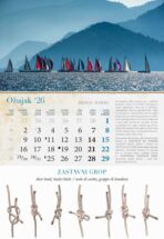 "KALENDAR GROPOVA" 13 list., dim: 33x55 cm, PVC vrećica, P/40, color kalendar