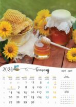 "PČELE" 13 list., dim: 30,5x50 cm, PVC vrećica, P/50, kolor kalendar