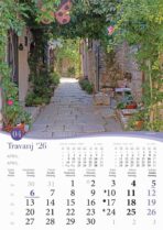 "ROMANTIČNA HRVATSKA" 13 list., dim: 30,5x50 cm, PVC vrećica, P/50, color kalendar