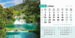 "PRIRODA" 13 list., dim: 20,5x14,5 cm, stolni kalendar, koverta, P/100