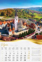 "BAJKOVITO ZAGORJE I MEĐIMURJE" 13 list., dim: 33x55 cm, PVC vrećica, P/40, kalendar u boji