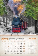 "VINTAGE GRADOVI" 13 list., dim: 33x55cm, PVC vrećica, P/40, kolor kalendar