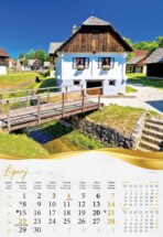 "BAJKOVITO ZAGORJE I MEĐIMURJE" 13 list., dim: 33x55 cm, PVC vrećica, P/40, kalendar u boji