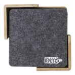 rPET felt coaster set Lawrence - Image 2