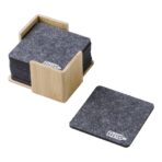 rPET felt coaster set Lawrence - Image 5