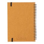 Recycled leather notebook A5 Egon - Image 2