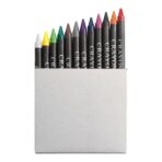 Cardboard box with crayons Paulina