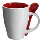 Ceramic mug with spoon Eduardo