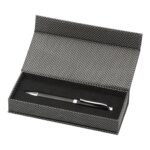 Carbon fibre and brass ballpen Lindsey