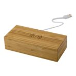 Bamboo wireless charger and clock Rosie - Image 5