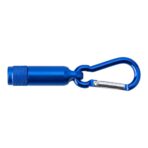 Aluminium mini torch with carabiner Tracy