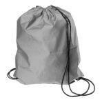 Synthetic fibre (190D) reflective drawstring backpack Melila - Slika 3