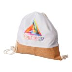 rPET and cork drawstring backpack Elodie - Slika 2