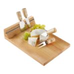 Cheese board set Arlo | Rubber wood | 4 pcs