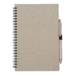 Wheat straw notebook with pen Massimo