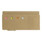 Cardboard memo holder with ruler Riva