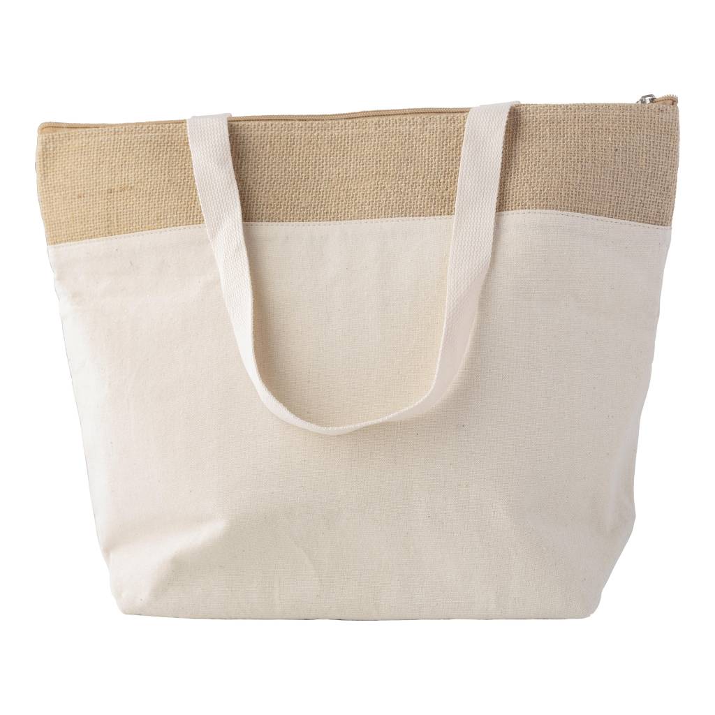 g00G821004-00G013999999-0 Cotton jute cooler bag Randy - Image 1