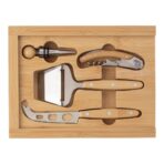 Bamboo cheese and wine set Patrick - Slika 2