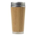 Bamboo and stainless steel travel cup Sabine - Image 2