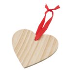 Wooden Christmas ornament Heart Einar