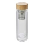 Bamboo and glass double walled bottle Vicente - Image 2