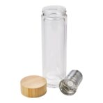 Bamboo and glass double walled bottle Vicente