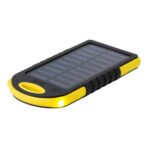 Rubberized ABS solar power bank Aurora