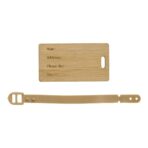 Bamboo luggage tag Shawn