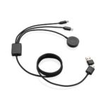 Terra RCS rPET 6-in-1 charging cable with watch charger