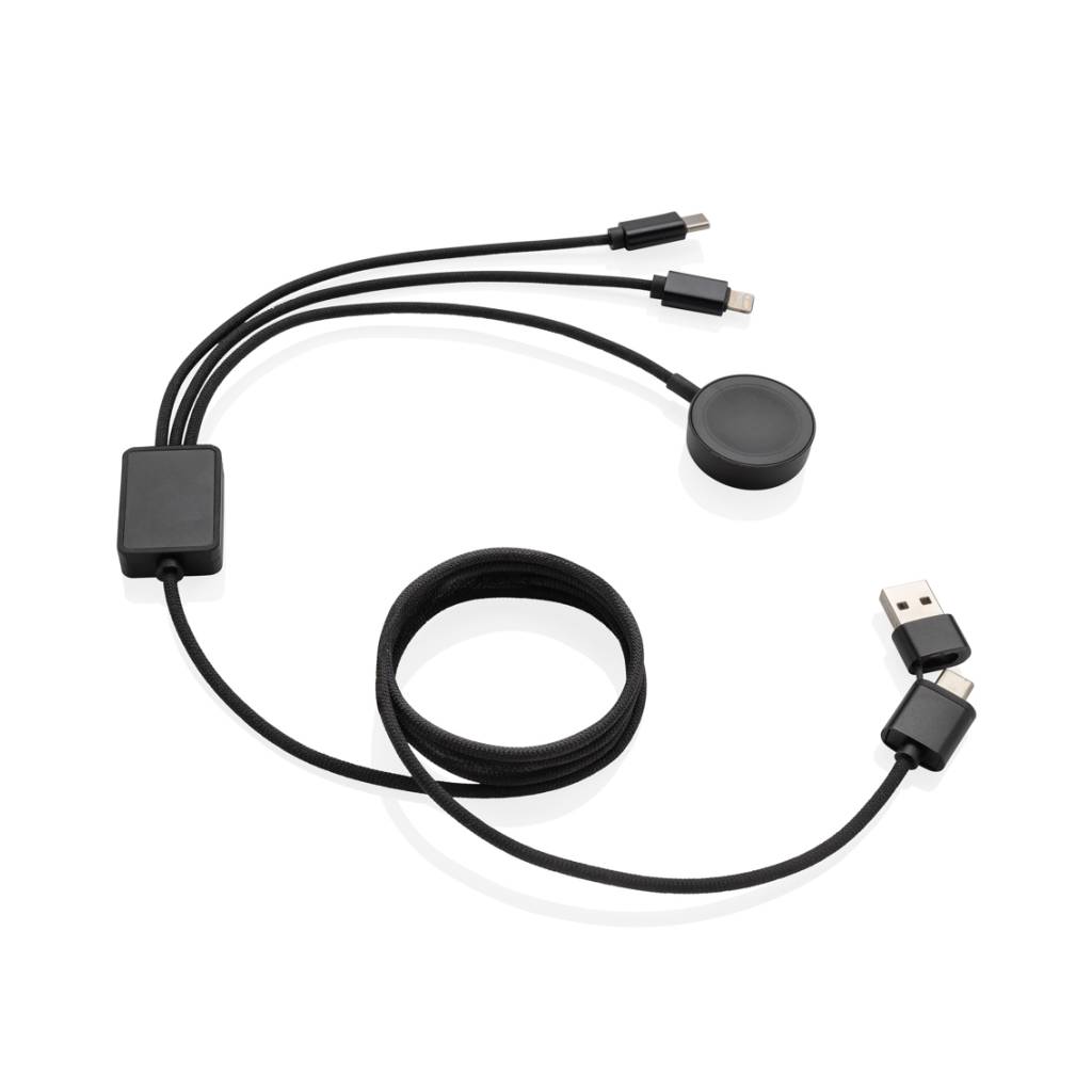 x00P302.59-P302.5902-1 Terra RCS rPET 6-in-1 charging cable with watch charger - Image 1