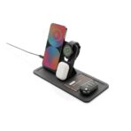 Swiss Peak 3 in 1 RCS recycled PU wireless charger desk tray - Image 3