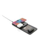 Swiss Peak 3 in 1 RCS recycled PU wireless charger desk tray - Image 4