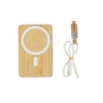 Zen RCS rplastic 5000 mah 5W magnetic bamboo powerbank