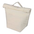 Recycled cotton (220 gsm) rolltop cooler bag Faith - Image 2