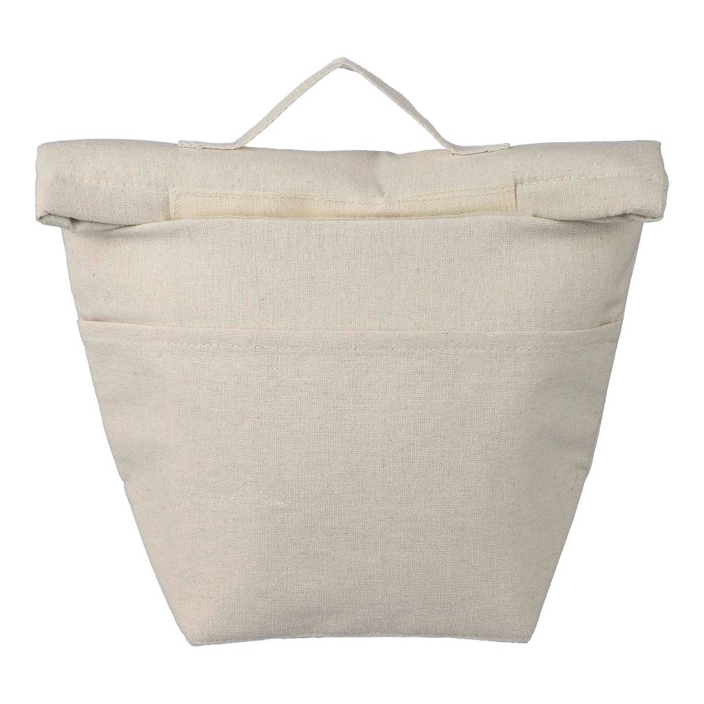 g00G1172252-00G013999999-0 Recycled cotton (220 gsm) rolltop cooler bag Faith - Slika 1