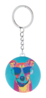 KeyBadge RPET Mini pin button keyring - Image 5