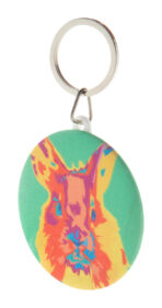 KeyBadge RPET Maxi pin button keyring - Image 2