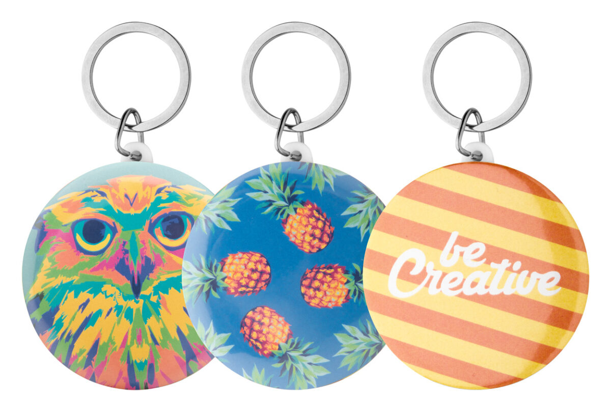 KeyBadge Maxi pin button keyring - Image 5