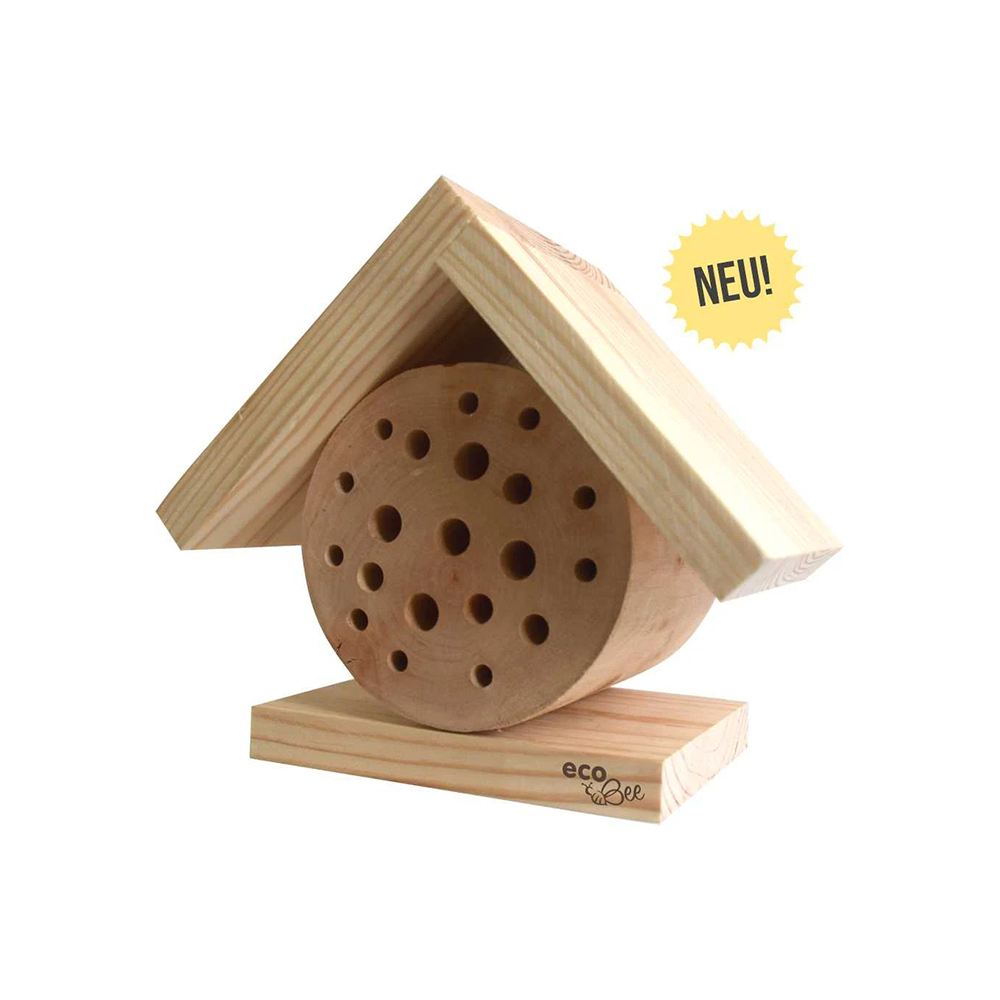 ecoBee - Bee hotel "Villa" in custom design with customer branding.