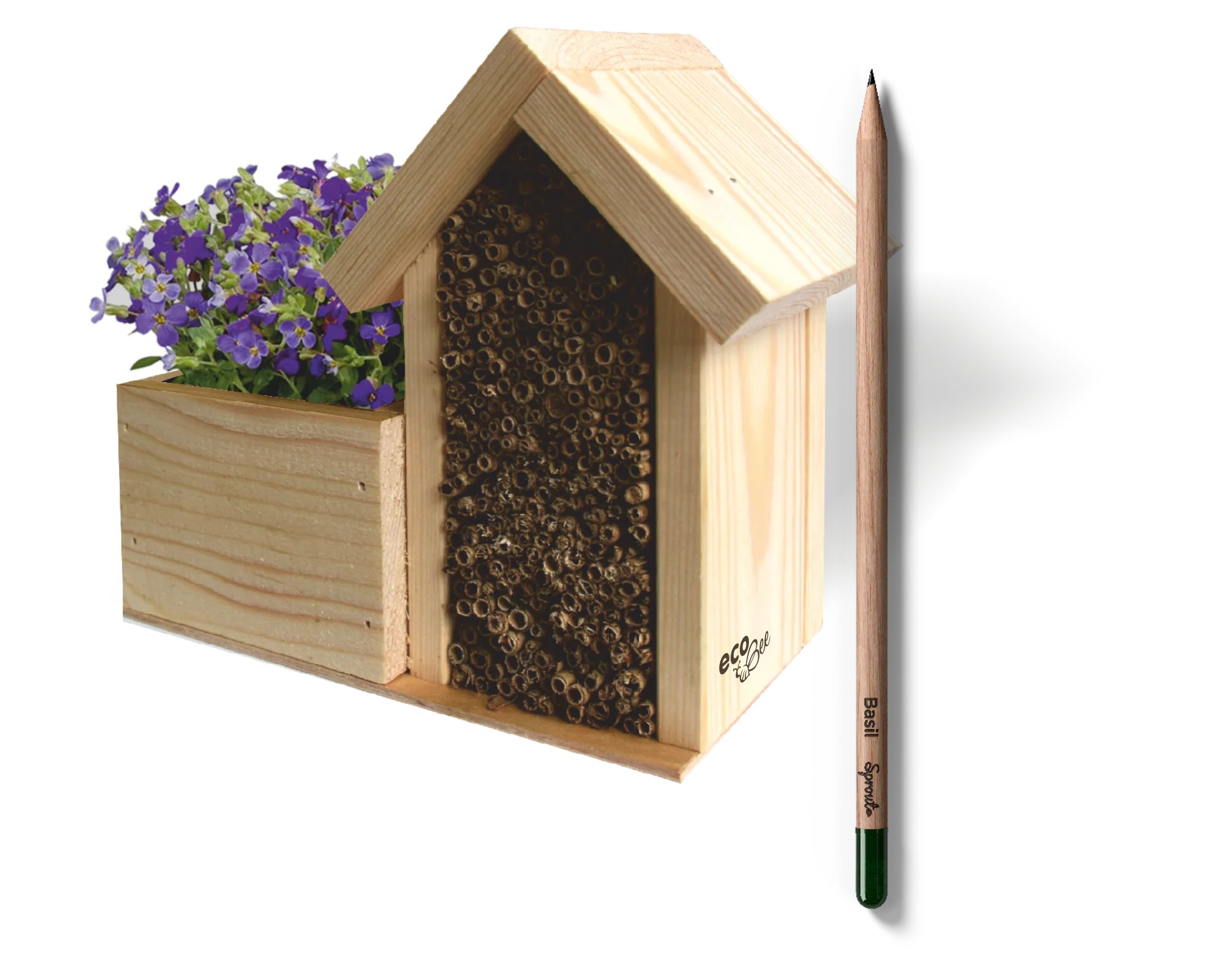 resort_20sprout ecoBee - Bee hotel **"Bed and Breakfast" including Sprout pencil – in custom design with customer branding. - Image 1
