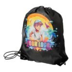Polyester (210D) drawstring backpack Stef - Image 7