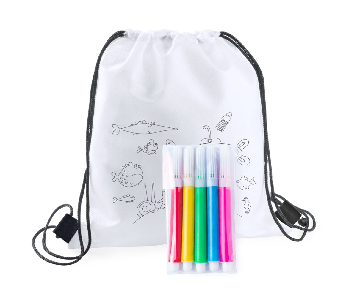 Carle colouring drawstring bag - Image 2