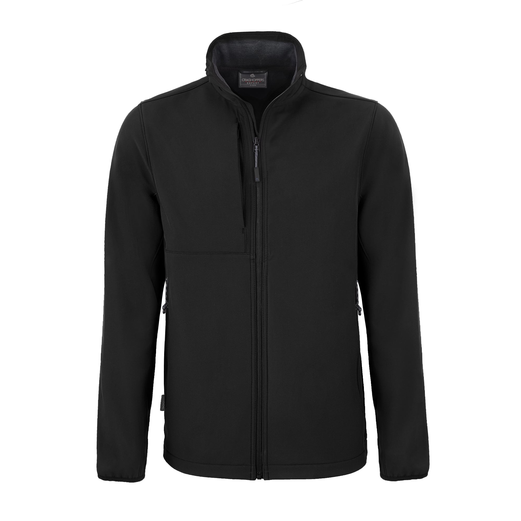 CEL003-800-Black-01-Expert-basecamp-softshell-jkt-M Men's Expert Basecamp Softshell Jacket - Image 1