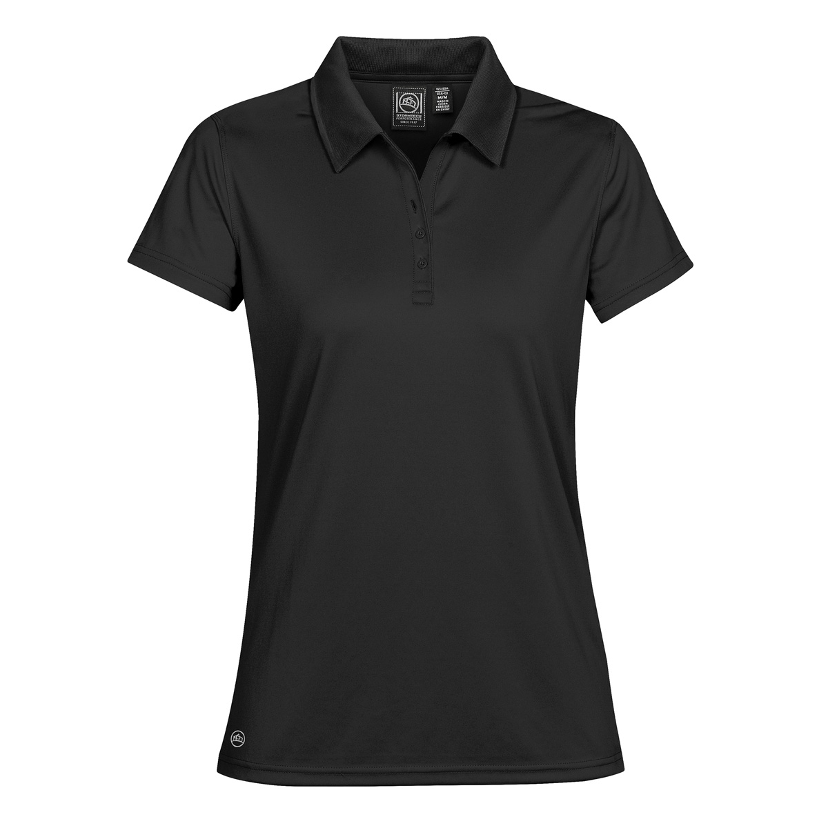 W-Polo-Blck-PG-1W-04000000-PRED Women's Eclipse H2X-DRY Pique Polo - Slika 1