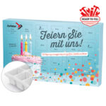 Advent calendar eco L, cardboard inlay, cutomised content