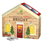 Advent calendar house, mini chocolate bars in glassine paper - Slika 2