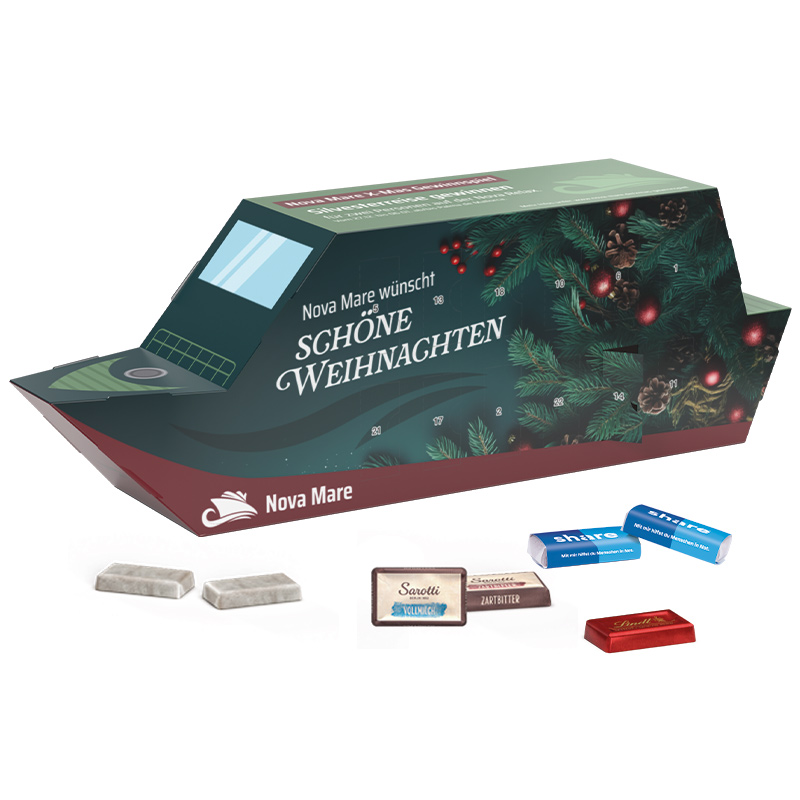 adventskalender_schiff Advent calendar boat, Sarotti chocolate bars mixed - Image 1