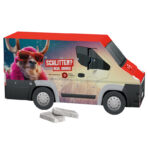Advent calendar van, mini chocolate bars in glassine paper - Image 2